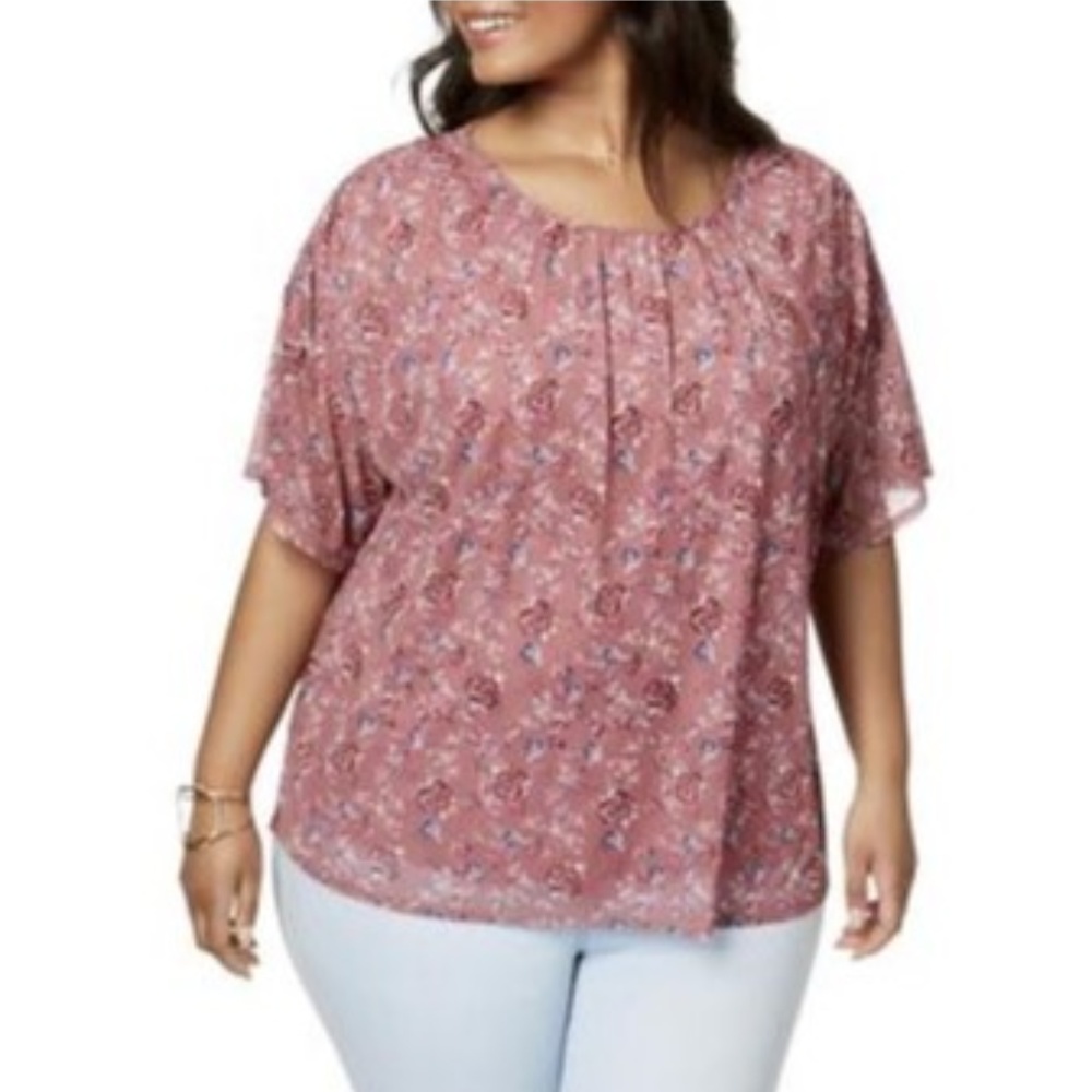 PINK FLORAL TOP